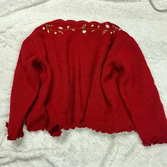 Vintage wool blend cardigan - Picture 4 of 5